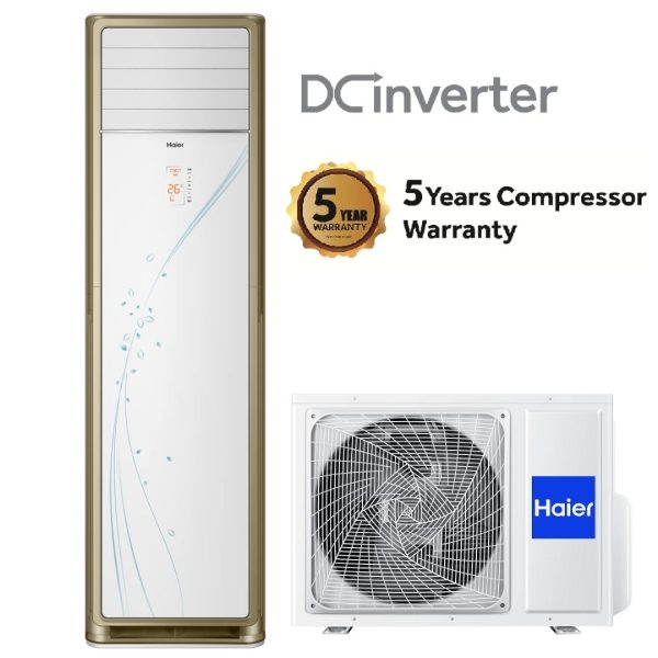 Haier 2 Ton Inverter Floor Standing AC HPU24HE/DC with Kit & Free
